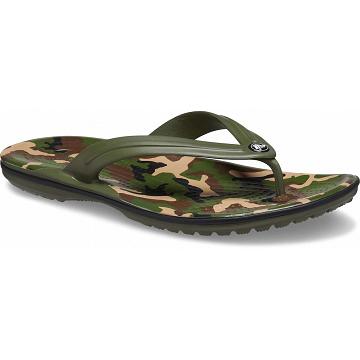 Crocs Crocband™ Printed Strandpapucs Női Zöld | HU 0181NWYB